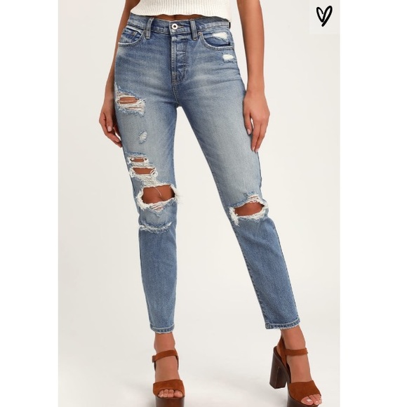 Lulu’s Pistola Nico High Rise Mom Jeans - Picture 2 of 7